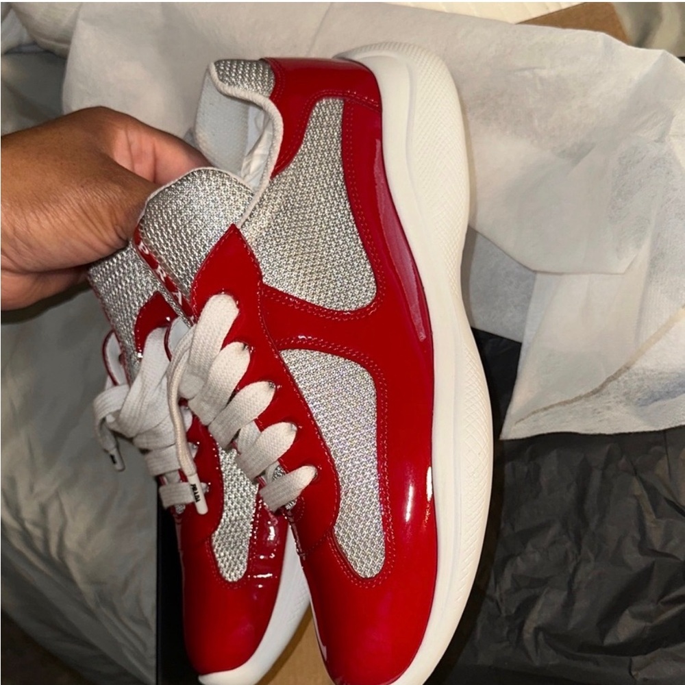 Prada America's Cup biker fabric sneakers - Picture 3 of 8